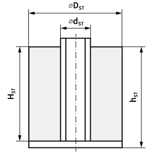 Schéma rozměrů stojanu pro návin drátu